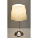 Globo 21001N Tischleuchte Jarome 1x40W | E14 - Nickel, matt, weiß