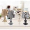 Globo 21692 Tischlampe Metallic 1x40W | E14 - creme mit Druck