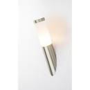 Globo 3157 Außenwandleuchte Boston 1x60W | E27 | IP44 - Edelstahl, opal