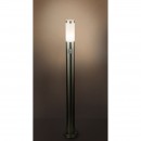 Globo 3159S Gartensäule mit Bewegungssensor Boston 1x60W | E27 | IP44 - Edelstahl, opal