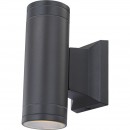 Globo 32028-2 LED Außenwandleuchte Gantar 2x5W | GU10 | 600L | 3000K | IP44 - grau