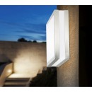 Globo 32208 Außen-Deckenleuchte Creek 1x20W | E27 LED | IP44 - Edelstahl, opal