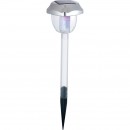 Globo 33080-3 LED Solarleuchte Solar 1x0,06W | IP44 | RGB - Erdspieß, Farbwechsler - 2 Stufen, Set mit 3 Leuchten, transparent