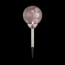 Globo 33353 LED Außen-Solarleuchte 1x0,06W | 4000K | IP44 | RGB - Edelstahl