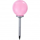 Globo 33793 LED Solarleuchte Solar 4x0,06W | IP44 | RGB - Erdspieß, Farbwechsler, weiß, silber