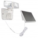 Globo 3718S LED Solarleuchte mit Bewegungssensor Solar 2x3W | 209lm | 6500K | IP44 - höhenverstellbar, weiß