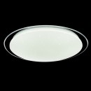 Globo 41315-24 LED Deckenleuchte Sajama 1x24W | 1600L | 3000-4500-6000K - Glitzereffekt, weiß