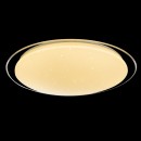 Globo 41315-24 LED Deckenleuchte Sajama 1x24W | 1600L | 3000-4500-6000K - Glitzereffekt, weiß