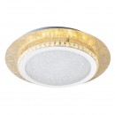 Globo 41908-18 LED Deckenleuchte Tilo 1x18W | 1100L | 3000K - 3-Phasen-dimmbar, gold, weiß