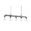 Globo 43001H Kronleuchter Bayuda 5x60W | E27 - grau