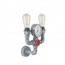 Globo 43001W2 Wandleuchte Bayuda 2x60W | E27 - grau