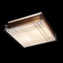 Globo 48089-2 Deckenleuchte Kadavu 2x60W | E27 - Holz, satiniertes Glas