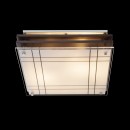 Globo 48089-2 Deckenleuchte Kadavu 2x60W | E27 - Holz, satiniertes Glas