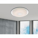 Globo 48356 LED Deckenleuchte Atreju 1x18W| 1200L | 3000-6000K - dimmbar, Fernbedienung, 3 weiße Farbtöne, chrom, Acryl