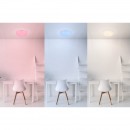 Globo 48363RGB LED Deckenleuchte Atreju I 1X15W | 580L | 3000K | RGB - dimmbar, Farbwechsler, Fernbedienung, weiß, opal