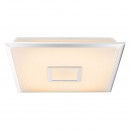 Globo 48381 LED Deckenleuchte Rena 1x40W | 2200L | 3000-6000K - Glitzereffekt, dimmbar, Farbwechsler, Farbfixierung, Fernbedienung, weiß opal