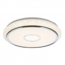 Globo 48389-40 LED Deckenleuchte Dani 1x40W | 3100lm | 3000K-6500K - dimmbar, Farbfixierung, Fernbedienung, chrom, weiß