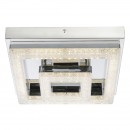 Globo 49246-16 LED Deckenleuchte Fogo 1x16W | 950lm | 4000K - weiß, transparent Kristall