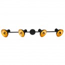 Globo 54001-4 Decken- und Spotleuchte Lotte 4x4W | E14 LED | 544lm | E14 LED | 2700K - schwarz, gold