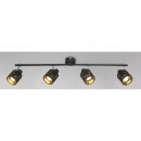 Globo 54121-4 Deckenaufbau Spotleuchte Troy 4x8W | E14 - schwarz