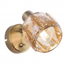 Globo 54358-1 Wandleuchte Mero 1x40W | E14 - Schalter auf dem Körper, golden, amber