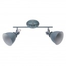 Globo 54646-2 Wand- oder Decken- und Spotleuchte Jonas 2x40W | E14 - grau
