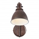 Globo 54647-1W Wandleuchte Giorgio 1x40W | E14 - flexibler Arm, braun