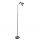 Globo 54647S Stehleuchte Giorgio 1x40W | E14 - flexibler Arm, braun