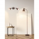 Globo 54647S Stehleuchte Giorgio 1x40W | E14 - flexibler Arm, braun