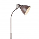 Globo 54647S Stehleuchte Giorgio 1x40W | E14 - flexibler Arm, braun