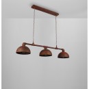 Globo 54652-3H Pendelleuchte Celine 3x40W | E27 - Rost