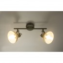 Globo 54658-2 Wand- und Spotleuchte Daisy 2x40W | E14 - Schalter auf dem Körper, einstellbar grau