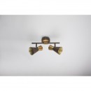 Globo 54808-2 Wand- oder Deckenleuchte Aeron 1x25W | E14 - Rost, gold