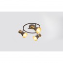 Globo 54808-3 Deckenleuchte Aeron 3x25W | E14 - Rost, gold