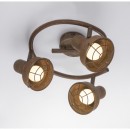 Globo 54810-3 Deckenleuchte Tycho 3x15W | E14 LED - Rost