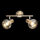 Globo 54922-2 Wand- oder Decken- und Spotleuchte Donto 2x40W | E14 - gold