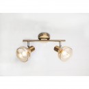 Globo 54922-2 Wand- oder Decken- und Spotleuchte Donto 2x40W | E14 - gold