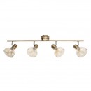 Globo 54922-4 Decken- und Spotleuchte Donto 4x40W | E14 - gold