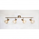 Globo 54922-4 Decken- und Spotleuchte Donto 4x40W | E14 - gold