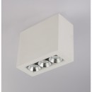 Globo 55010-3A LED Aufbauleuchte Christine 3x6,6W | 440L | 3000K - chrom, weiß