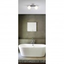 Globo 5663-2L LED Deckenleuchte Cardiff 2x3W | 520lm | G9 LED | 3000K | IP44 - chrom, opal