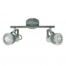 Globo 57000-2 Wand- oder Deckenleuchte Sabinyo 2x50W | GU10 - Schalter auf dem Körper, Stein, chrom