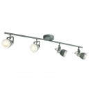 Globo 57000-4 Spotleuchte Deckenleuchte Sabinyo 4x50W | GU10 - chrom, grau