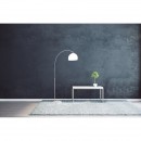 Globo 58227 Stehleuchte Newcastle 1x40W | E27 - Schalter auf dem Körper, höhenverstellbar, weiß, matt Nickel
