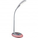 Globo 58265 LED Tischleuchte Minea 1x3W | 230lm | 5000K | RGB - höhenverstellbar, flexibler Arm, Touchdimmer, Farbwechsler, Farbfixierung, silber