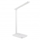 Globo 58297 LED Tischleuchte Hekla 1x5W| 160L | 3000-6000K - Wireless-Ladegerät, USB-Ladekabel, dimmbar, weiß