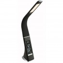 Globo 58334 LED Tischleuchte Sophie 1x6W | 300L | 3000K-4500K-5800K - Touchdimmer, Uhrzeit, Wecker, Kalender, Thermometer, schwarz