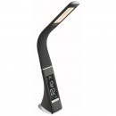 Globo 58335 LED Tischleuchte Sophie 1x6W | 300L | 3000K-4500K-5800K - Touchdimmer, Uhrzeit, Wecker, Kalender, Thermometer, grau