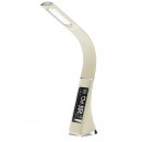 Globo 58337 LED Tischleuchte Sophie 1x6W | 300L | 3000K-4500K-5800K - Touchdimmer, Uhrzeit, Wecker, Kalender, Thermometer, beige