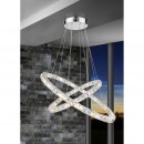 Globo 67038-48A LED Hängeleuchte Deckenleuchte Kronleuchter Marilyn I 1x48W | 3200L | 4000K - chrom, Kristall, transparent